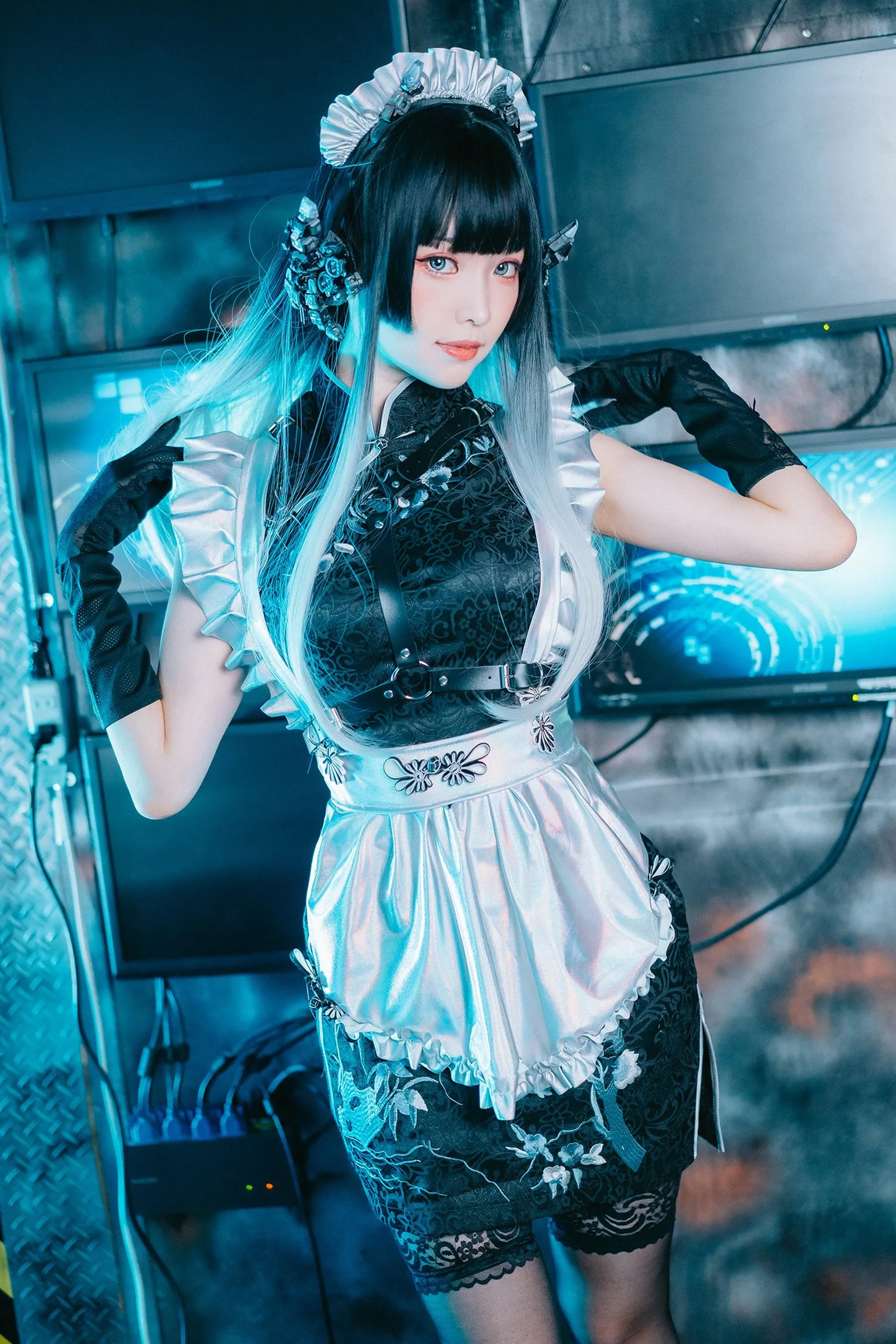 ElyEE子 – NO.117 賽博女僕 Melanite黑榴石 [31P]插图8